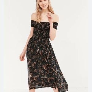 Kimchi Blue Smocked Off the Shoulder Dress